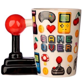 taza game over joystick pixel
