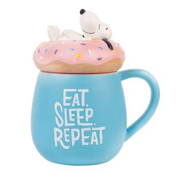 taza snoopy 3d eat sleep