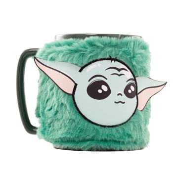 Taza funda de peluche Grogu