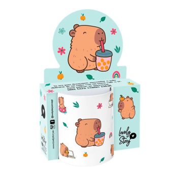 taza capibara bubble tea