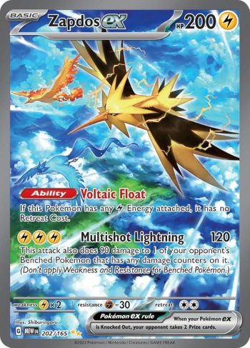 Zapdos EX (MEW 202) Español